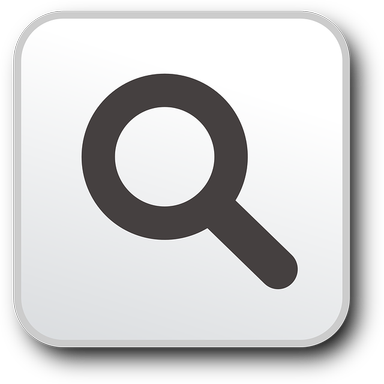 Magnifying glass used as search button example